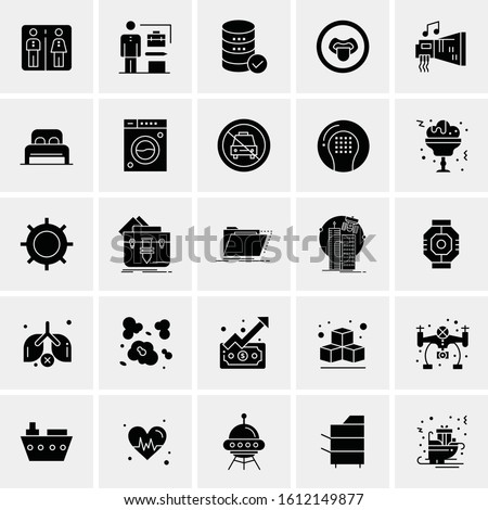 25 Universal Icons Vector illustration