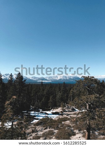 Winter at Lake Tahoe, California
