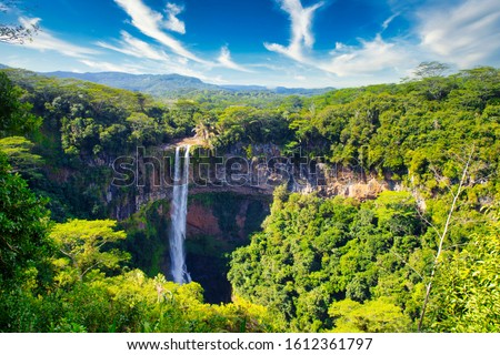 Chamarel Waterfall, Island Mauritius, Indian Ocean, Africa