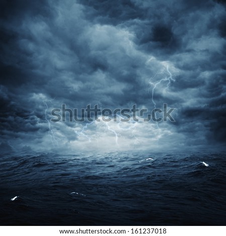 Stormy ocean, abstract natural backgrounds for your design Royalty-Free Stock Photo #161237018