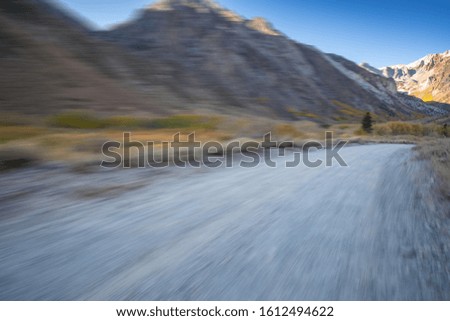 motion blurred high way background in nature