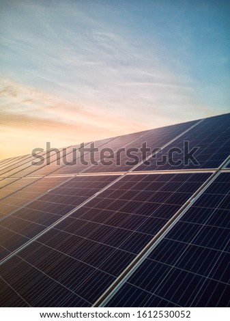 installation and maintenance of solar cells based on solar panels of high generative power. renewable energy sources in Europe and Ukraine build with new technologies. boke background energy photo.