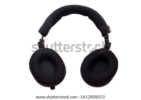 Headphone for clear music with white background