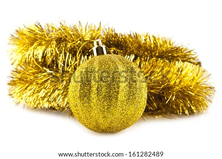 new-year decorations on a white background