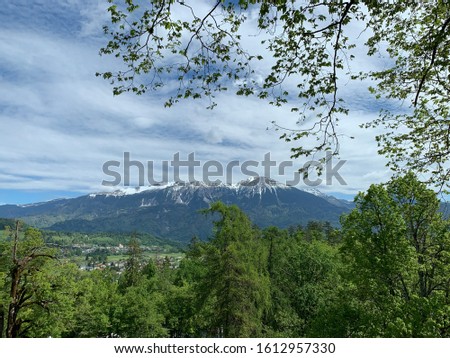 View from the Bled Castle in Slovenia