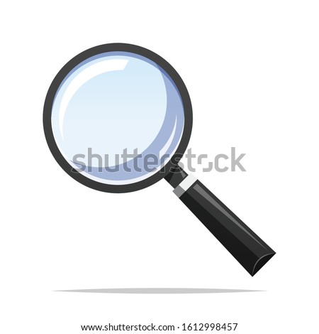 Magnifying glass vector isolated illustration Royalty-Free Stock Photo #1612998457