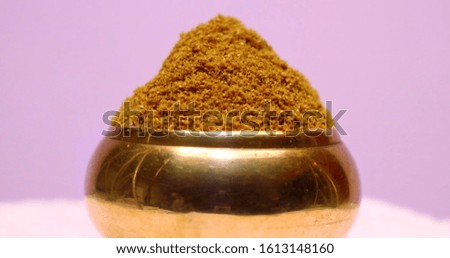 Bowls filled with spices. Food and spices herb for cooking. stock photo