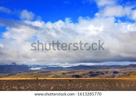 Stormy landscape in Iceland, Europe