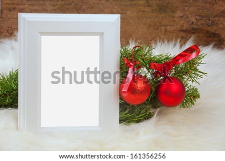 empty picture, photo frame on table