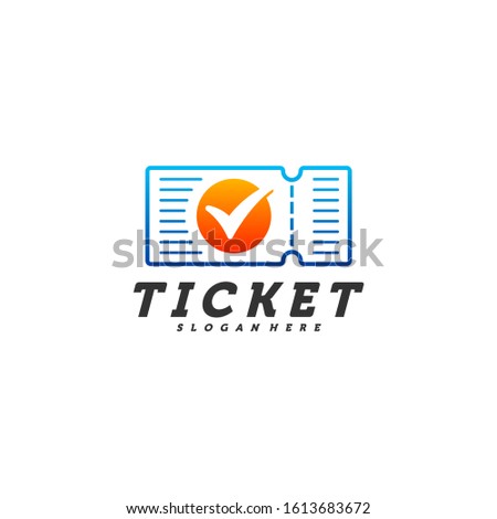 Check Tickets logo design concept vector, Template, Creative design, Icon symbol