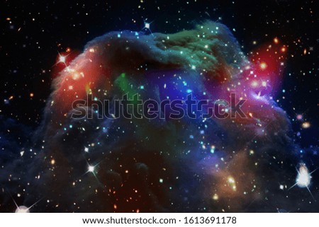 Amazing galaxy view and stars. The elements of this image furnished by NASA.
