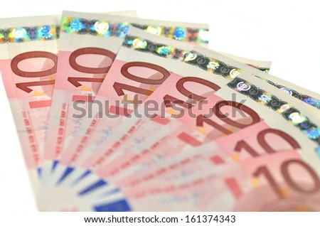 ten euro banknotes
