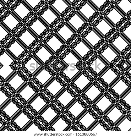 Design seamless zigzag pattern. Abstract monochrome lacy background. Vector art