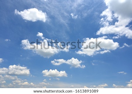Blue sky holiday In tropical countries summer
