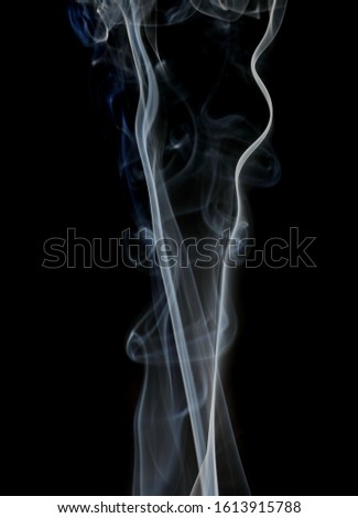Smoke isolated on black background and  texture path