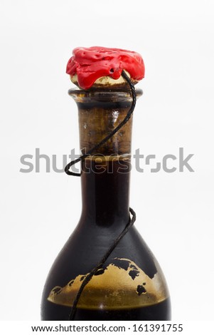 Old bottle of balsamic vinegar