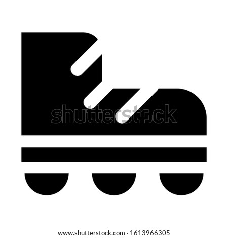 roller skate icon isolated sign symbol vector illustration - high quality black style vector icons
