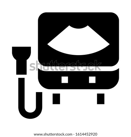 ultrasound icon isolated sign symbol vector illustration - high quality black style vector icons
