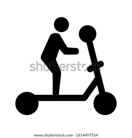scooter icon isolated sign symbol vector illustration - high quality black style vector icons

