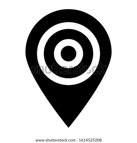 GPS icon isolated sign symbol vector illustration - high quality black style vector icons
