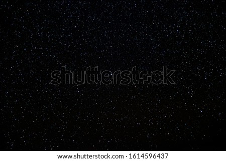 Beautiful shiny starry on the black background. Texture Concept, Polaris star. Stacked photos and process with high pass method.