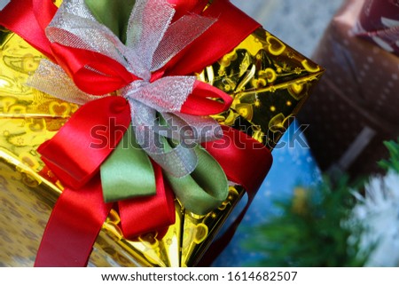 Gift and Celebrate merry christmas