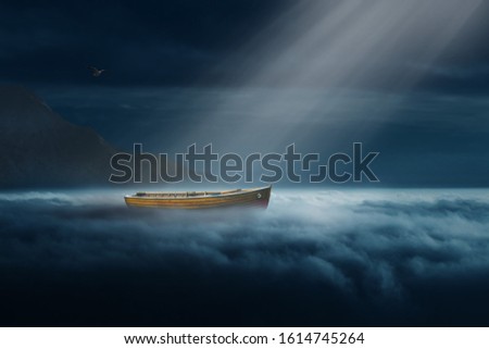 Above the Clouds, Digital Art Composite