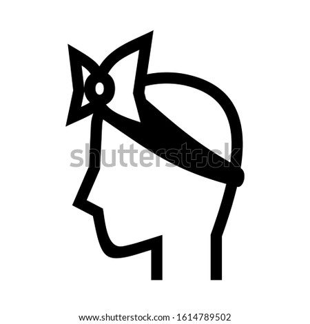 hairband icon isolated sign symbol vector illustration - high quality black style vector icons
