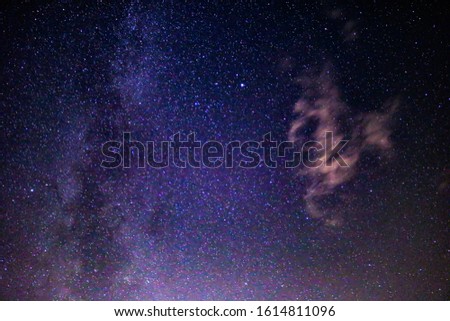 A beautiful night sky on a picture