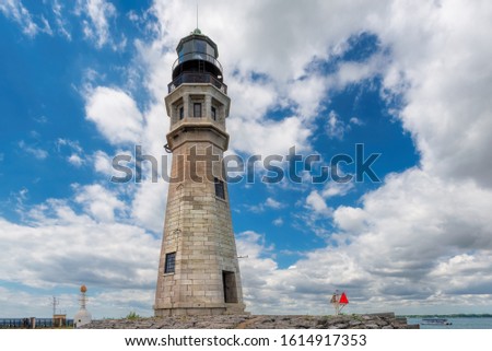 Buffalo Lighthouse on Lake Erie, NY, USA