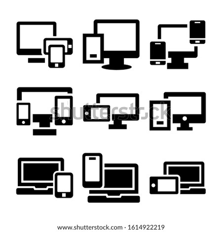 media queries icon isolated sign symbol vector illustration - Collection of high quality black style vector icons
