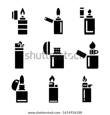 lighter icon isolated sign symbol vector illustration - Collection of high quality black style vector icons
