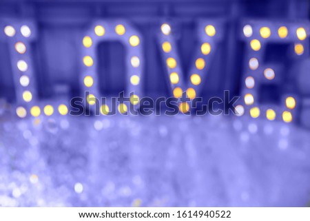 St. Valentines day background. Blurred word Love for valentine's day. Love and date concept.