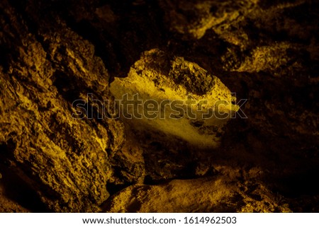 Background of the cave. Close up.