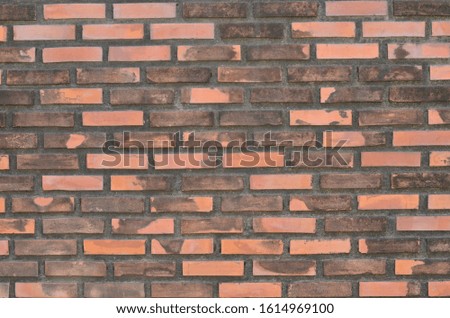 Old Orange Clay Brick Wall