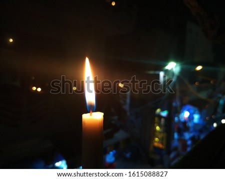 Candle Light in Diwali festival in India
