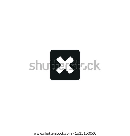 close button on white background