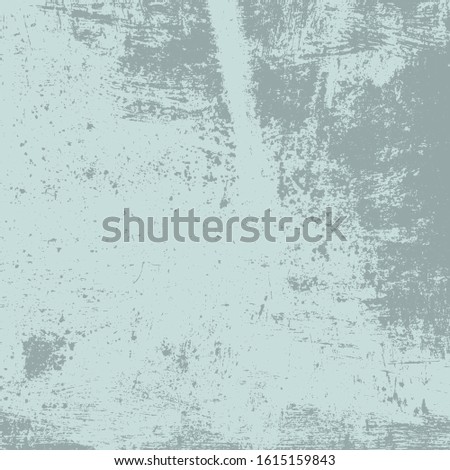 Distress blue urban used texture. Brushed paint cover. Empty aging design element. Grunge rough dirty background. Overlay aged grainy messy template. Renovate wall frame grimy backdrop. EPS10 vector