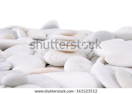 white stone pebbles