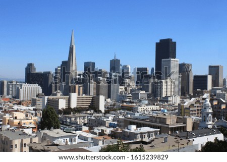 San Francisco skyline in USA