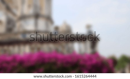 Abstract blurred thai palace background