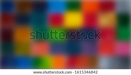 Blur pixel colorful display in abstract background in digital concept