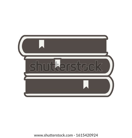 school pile text books icons vector illustration design