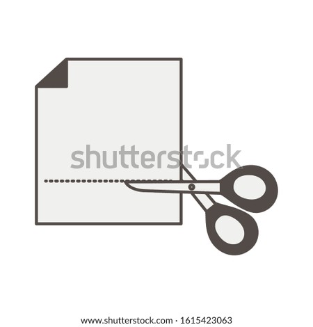scissors school accessory isolated icon vector illustration design