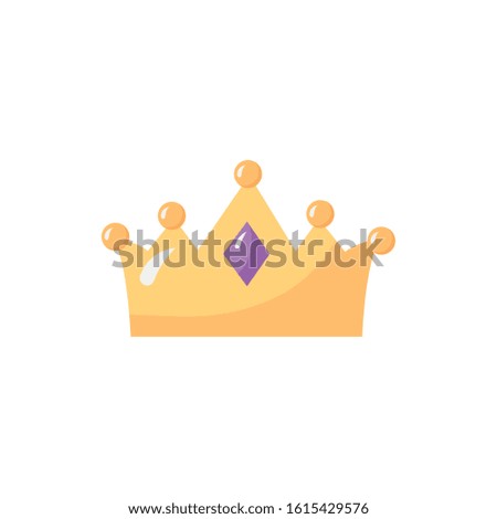 queen crown royal isolated icon vector illustration design