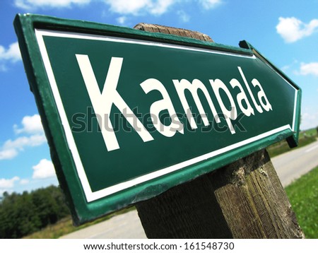 Kampala road sign