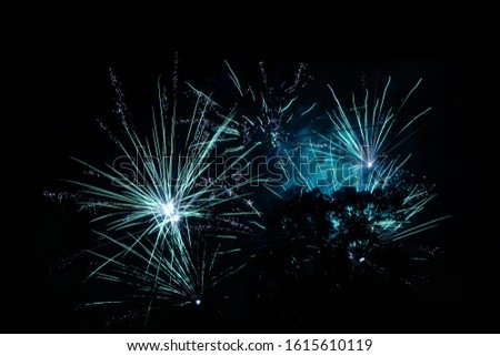 Fireworks in new year's eve at Thailand