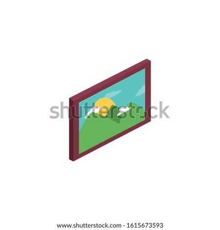 Frame design, Home room decoration interior living building apartment and residential theme Vector illustration