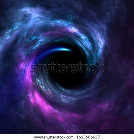 black hole, science fiction wallpaper. Beauty of deep space. Colorful graphics for background, like water waves, clouds, night sky, universe, galaxy, Planets, Credit app Procreate