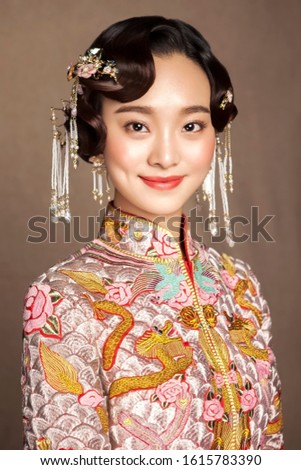 Asian girl in period costume